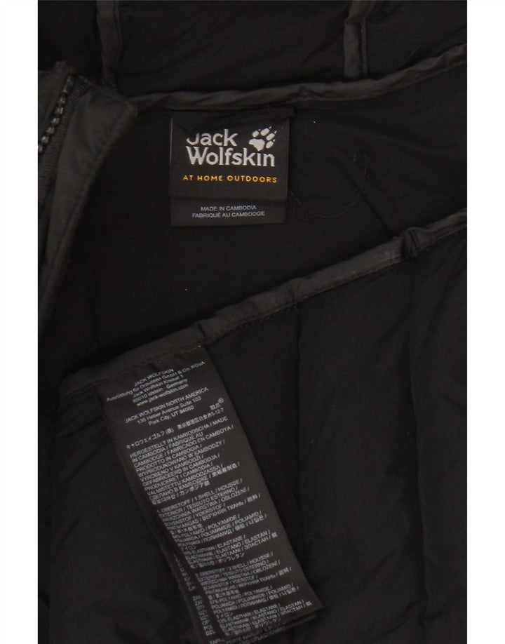 Jack Wolfskin Chaqueta acolchada con capucha para mujer ES 40 XL Poliamida negra