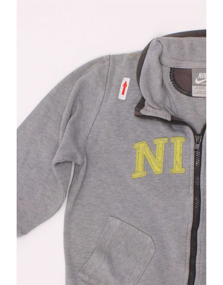 Nike - Chaqueta de chándal gráfica para niños de 2 a 3 años, color gris moteado
