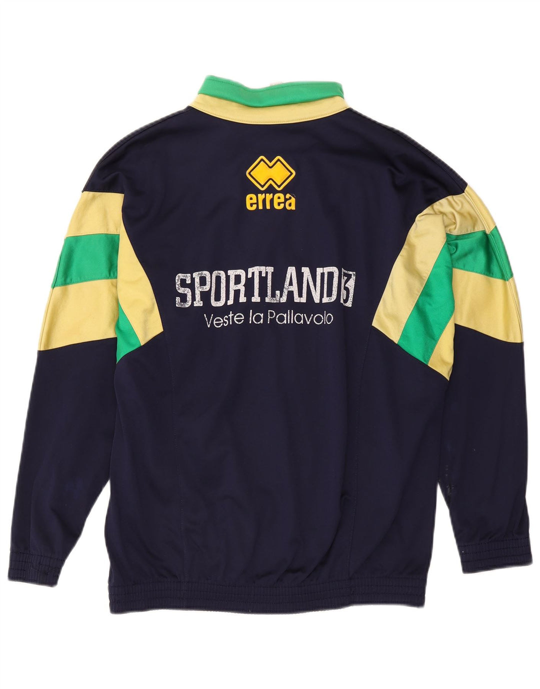 Errea Mens Graphic Chándal Top Chaqueta Grande Azul Marino Colorblock
