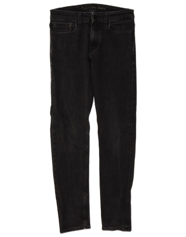 Calvin Klein Jeans ajustados para hombre W28 L32 Algodón negro