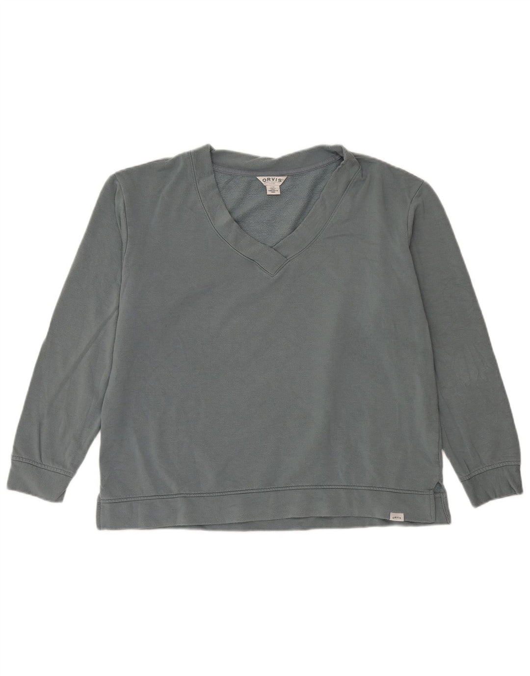 Orvis - Sudadera extragrande para mujer, talla 40, color gris