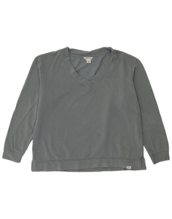 Orvis - Sudadera extragrande para mujer, talla 40, color gris