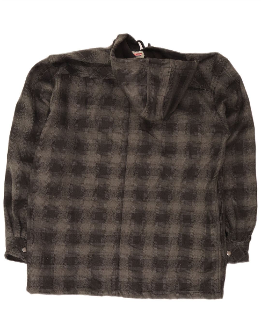 Dickies Camisa de leñador con capucha para hombre UK 38/40 Poliéster a cuadros gris medio