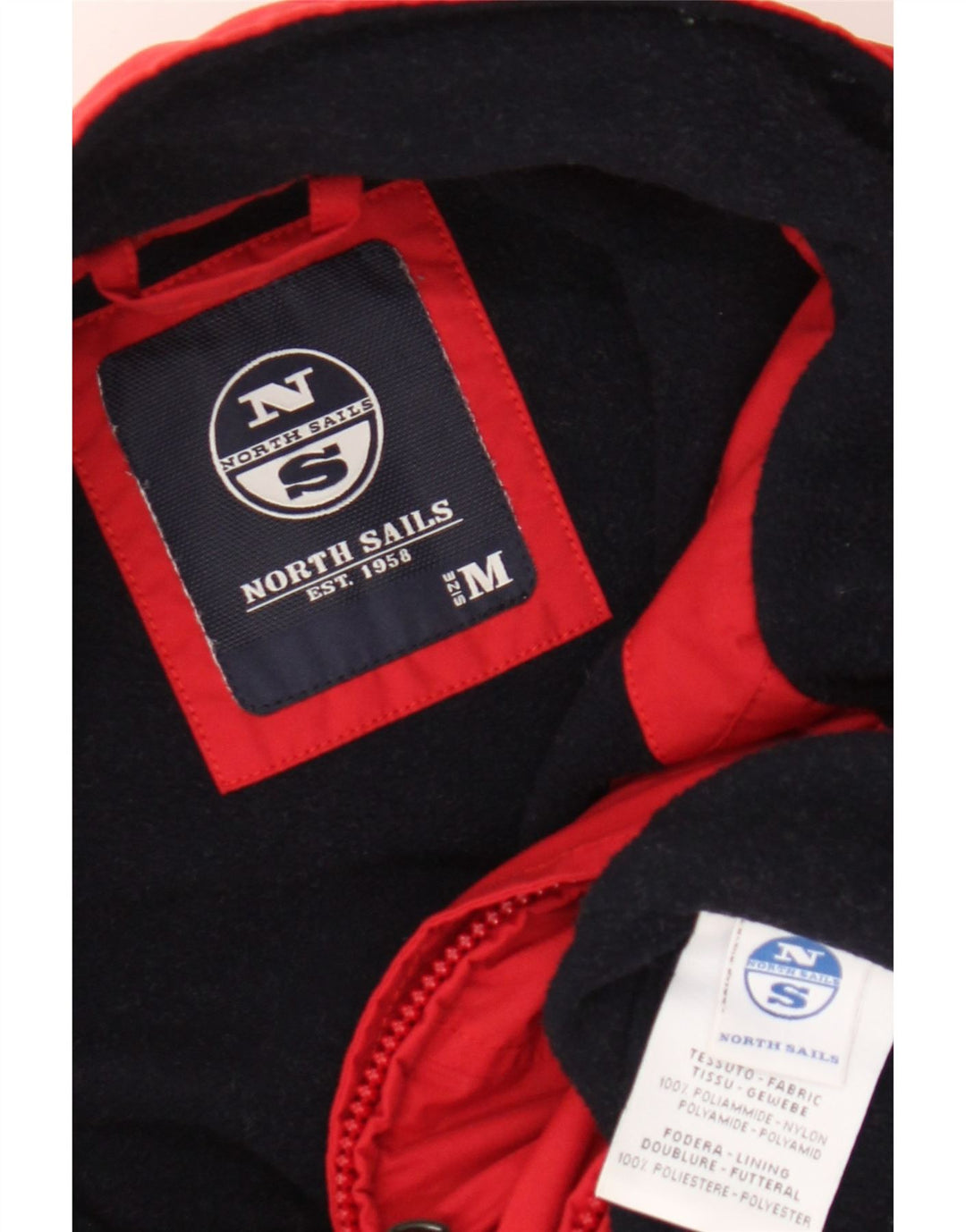 North Sails Chaqueta Bomber para Hombre UK 38 Medium Red Polyamide