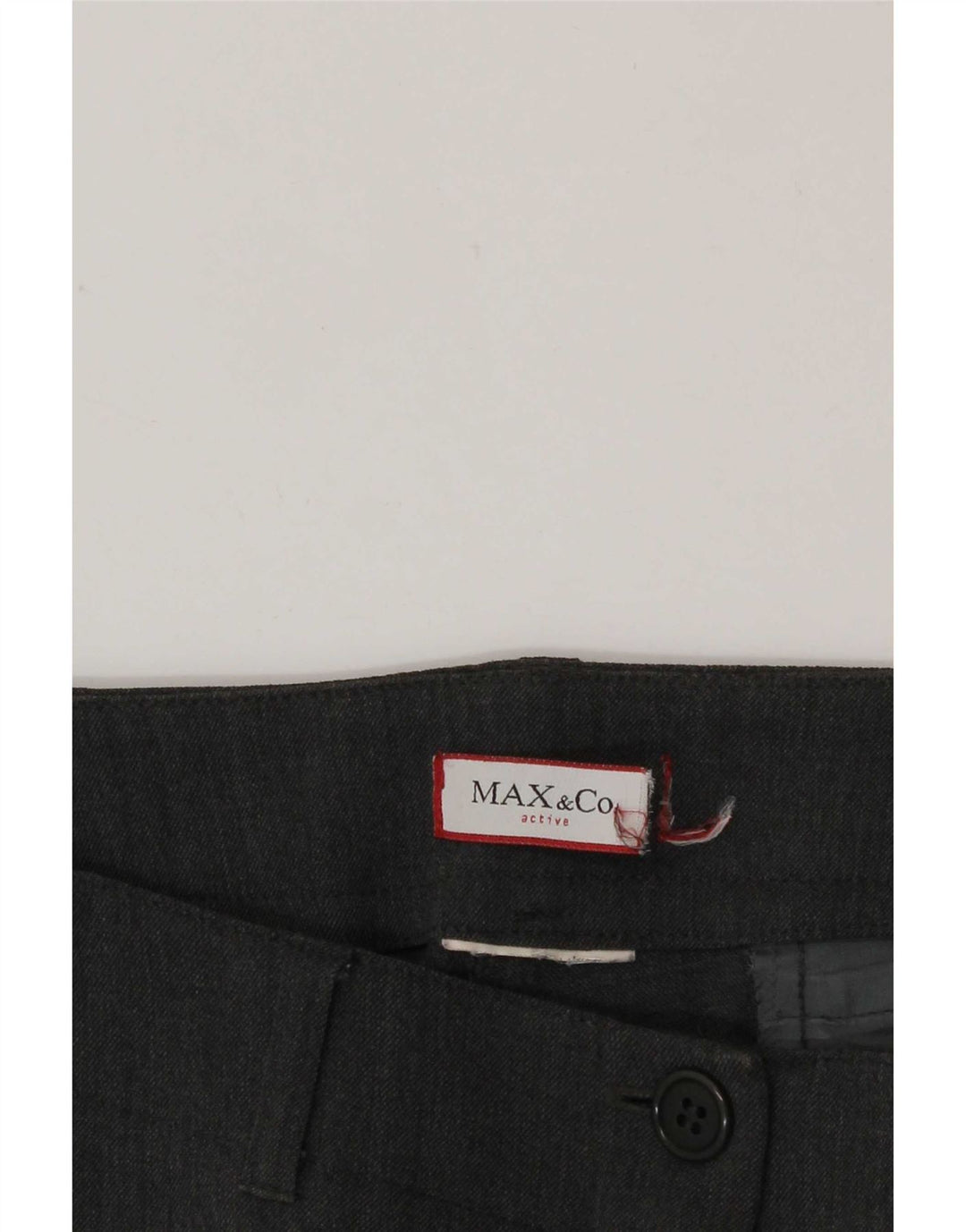 Max & Co. Pantalones casuales rectos para mujer W32 L32 Gris