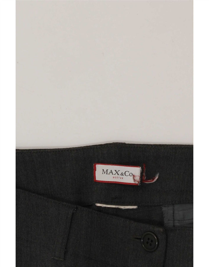 Max & Co. Pantalones casuales rectos para mujer W32 L32 Gris