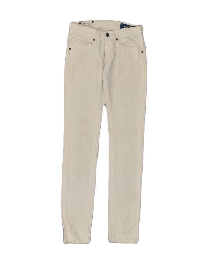 DONDUP Womens Kent Slim Jeans W30 L34  Off White Cotton | Vintage Dondup | Thrift | Second-Hand Dondup | Used Clothing | Messina Hembry 