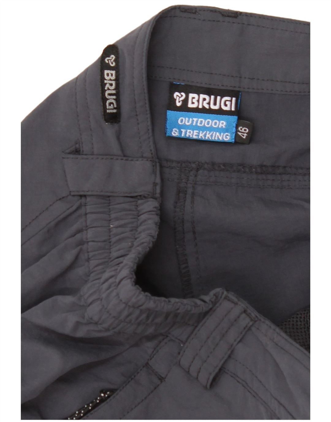 BRUGI Pantalones cortos cargo para hombre IT 46 Small W32 Gris