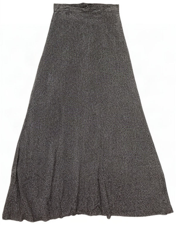 Vintage Womens Maxi Skirt XS W25 Silver Flecked