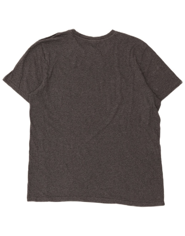 Adidas - Camiseta para hombre, talla grande, algodón gris