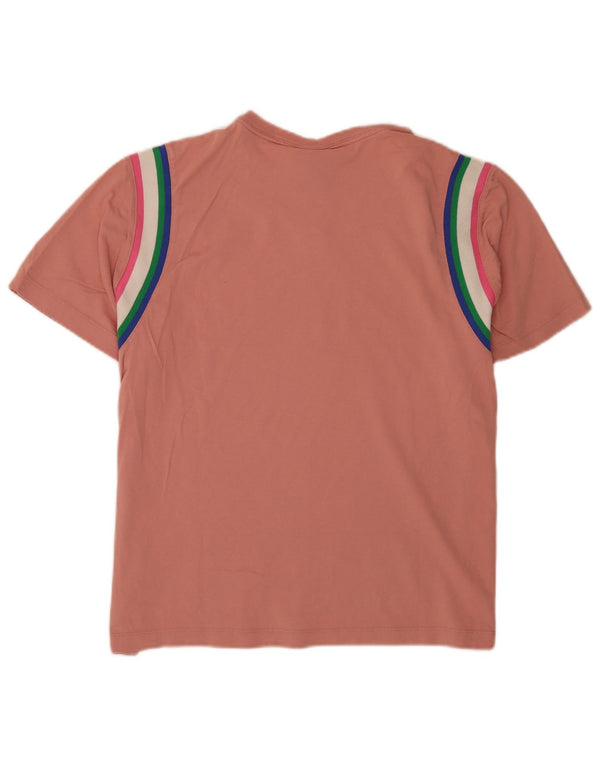 Nike Camiseta Mujer Top UK 40 XL Algodón Rayas Rosa