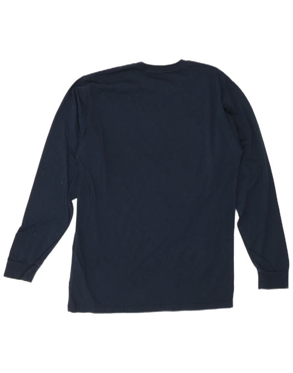 VANS Mens Classic Fit Graphic Top Long Sleeve Medium Navy Blue Cotton