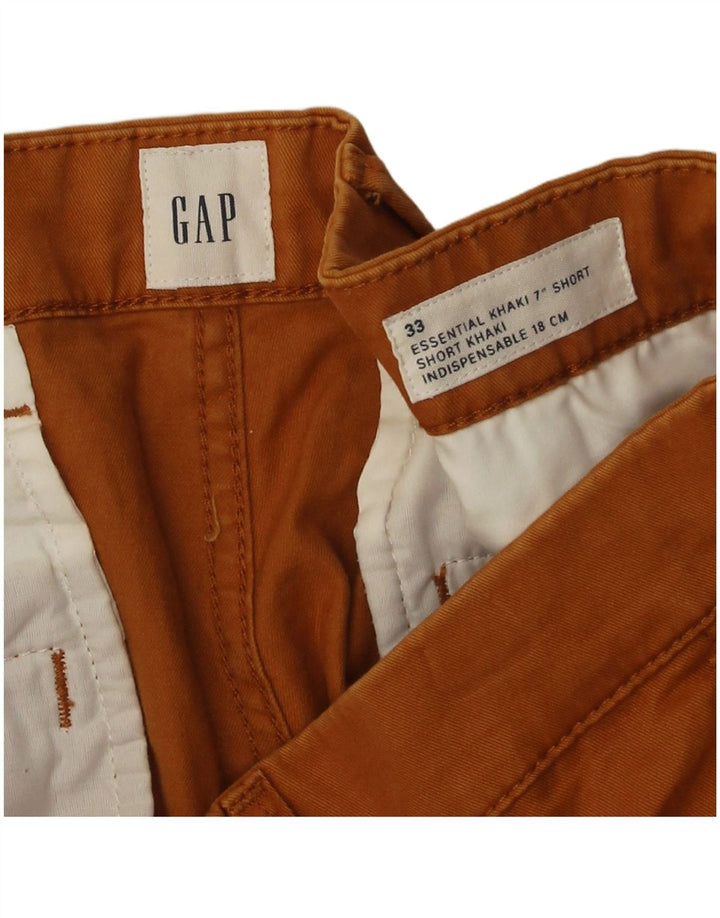 Pantalones cortos chinos Gap para hombre W33 Algodón marrón medio