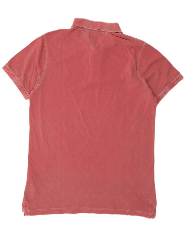 Polo Tommy Hilfiger para hombre de algodón rojo grande