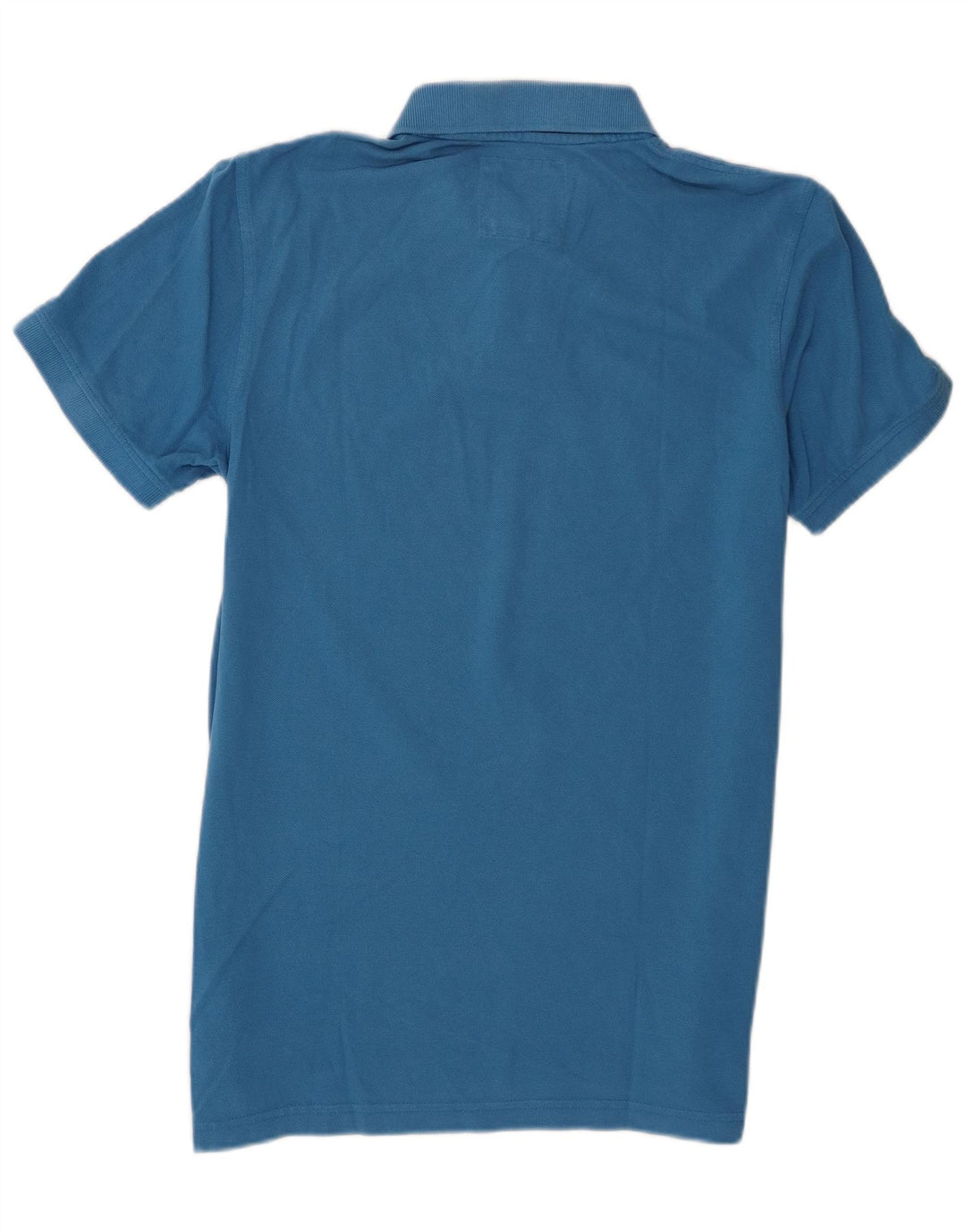 Crew Clothing Polo para hombre de algodón azul medio