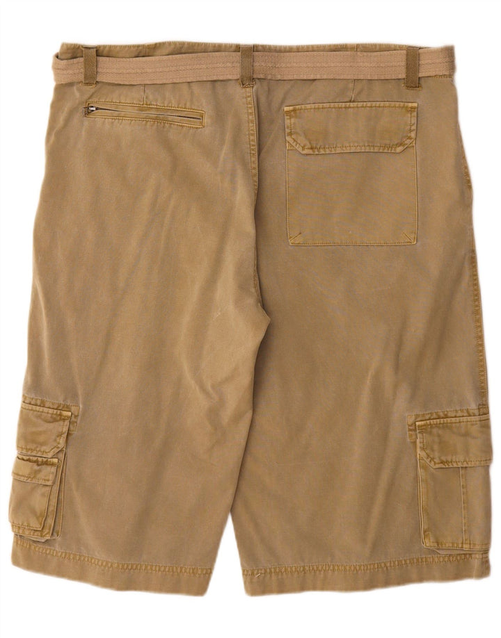 Broadway Pantalones cortos cargo para hombre W36 Algodón caqui grande