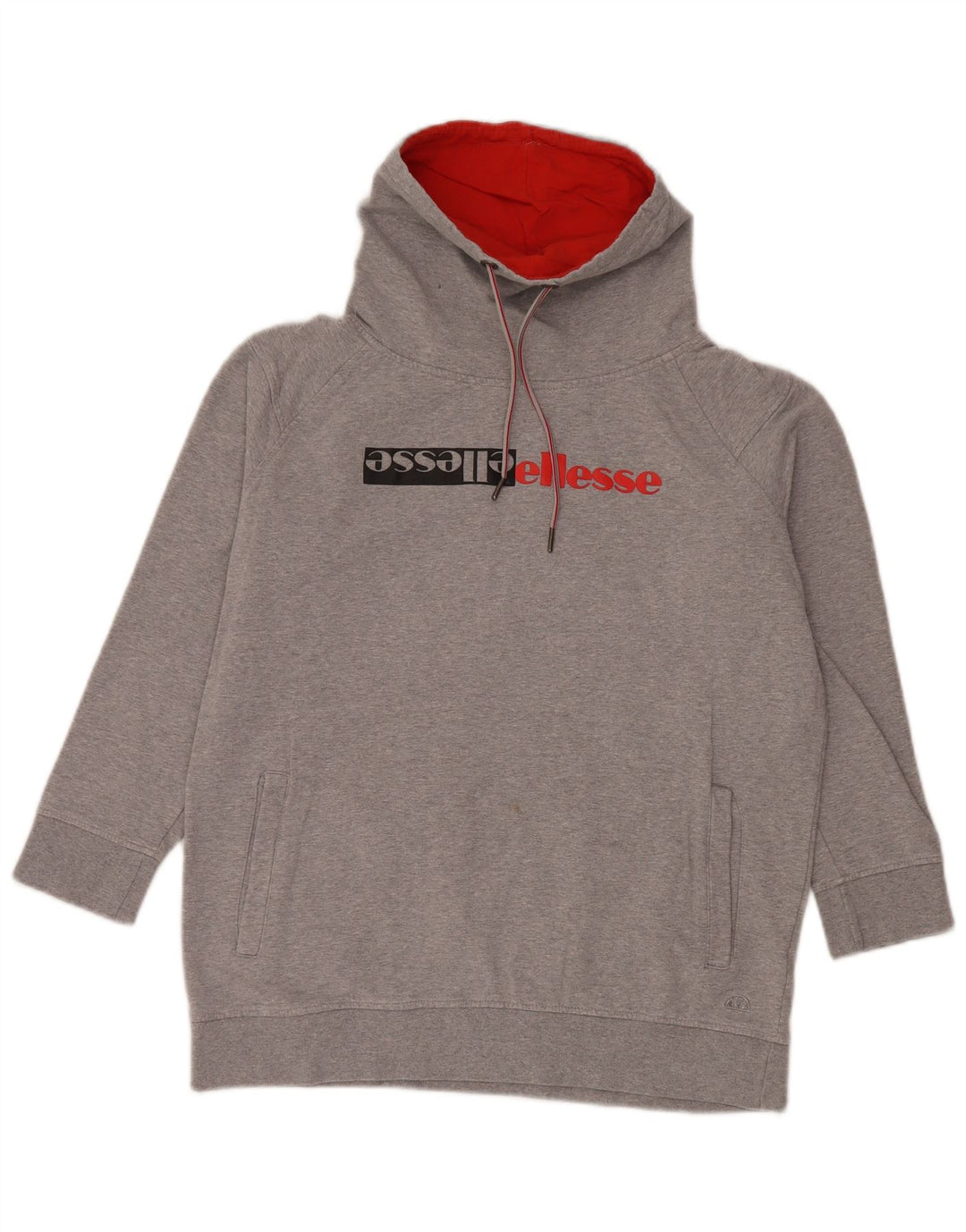 Ellesse - Sudadera gráfica para mujer, talla 40, algodón gris grande