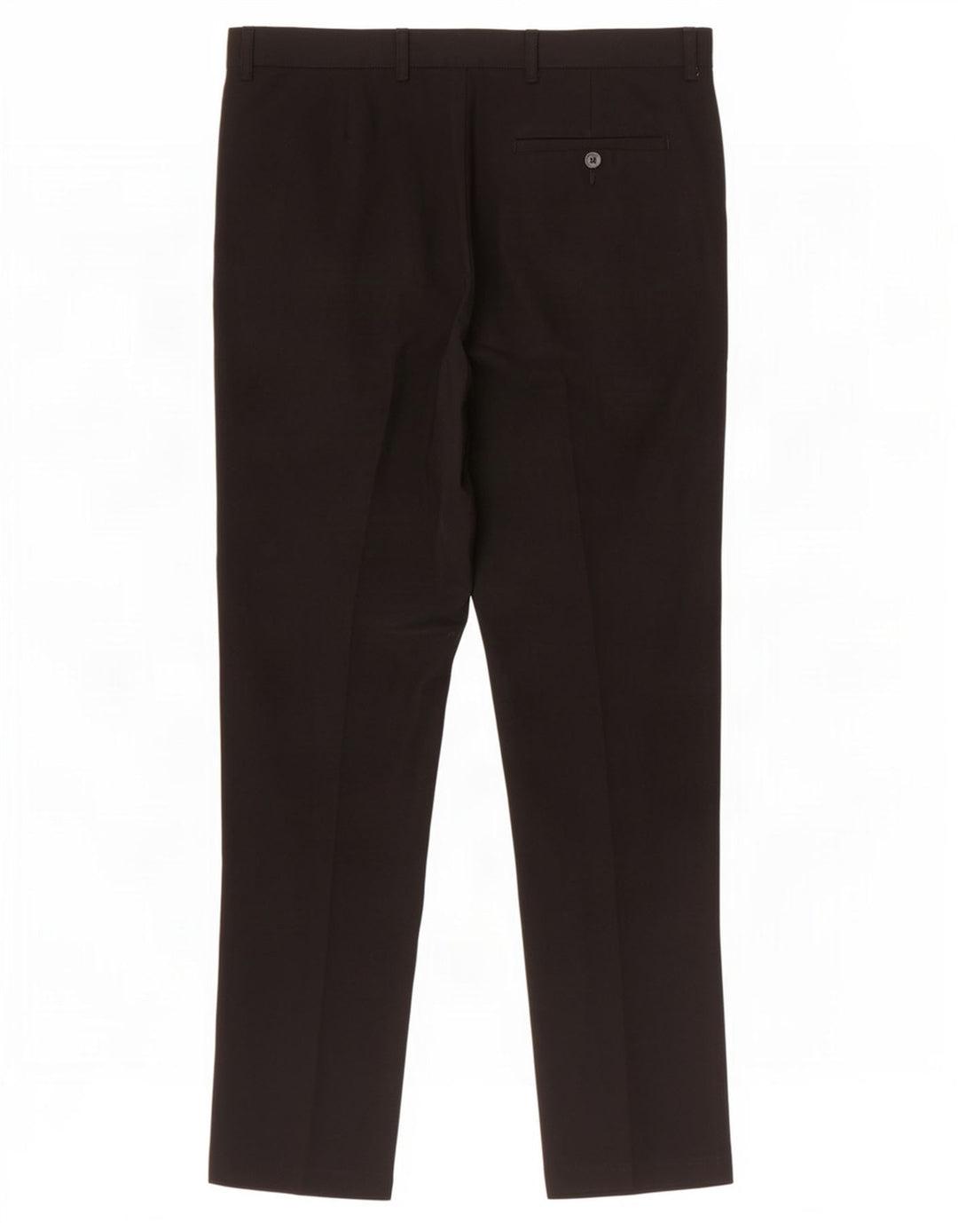 Marks & Spencer Pantalón de traje ajustado para hombre W32 L31 Poliéster negro