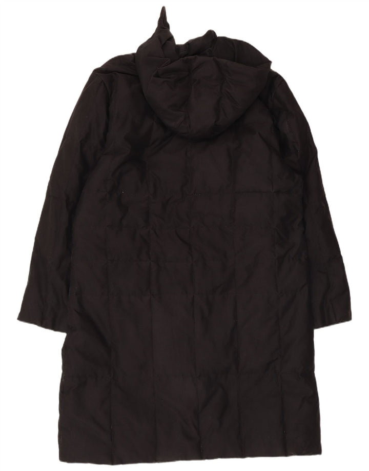 Sergio Tacchini Abrigo acolchado con capucha para mujer UK 46 Large Black