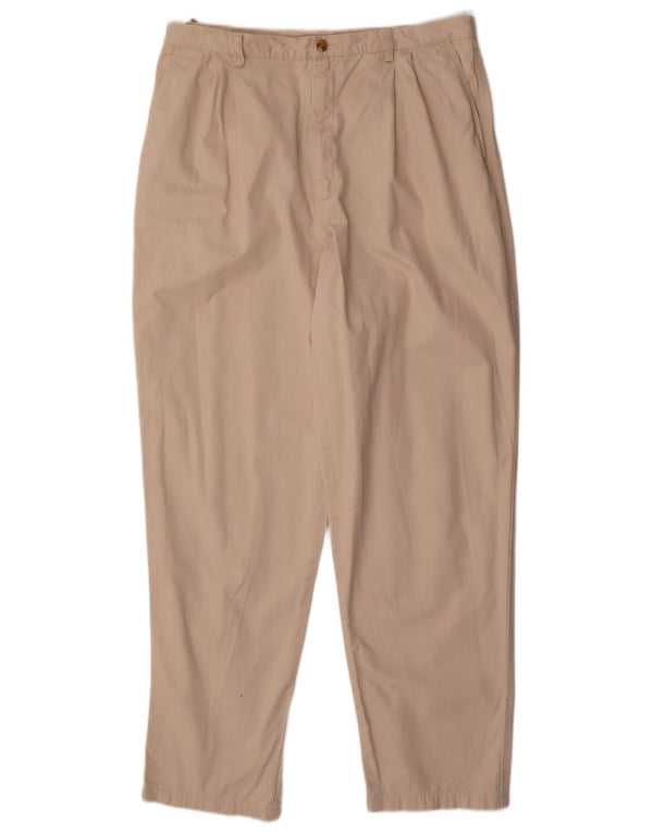 Eddie Bauer Pantalones Chinos Pegged para Mujer US 18 2XL W34 L30 Beige