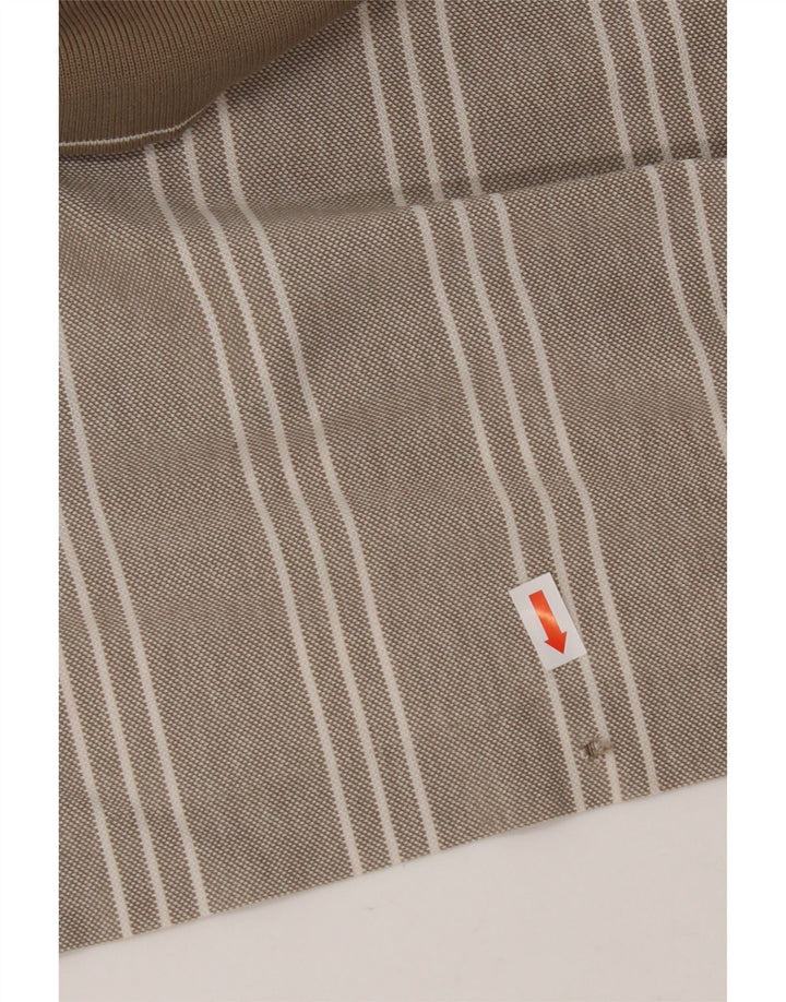 NIKE Polo Hombre ES 39/41 Medium Beige Rayas