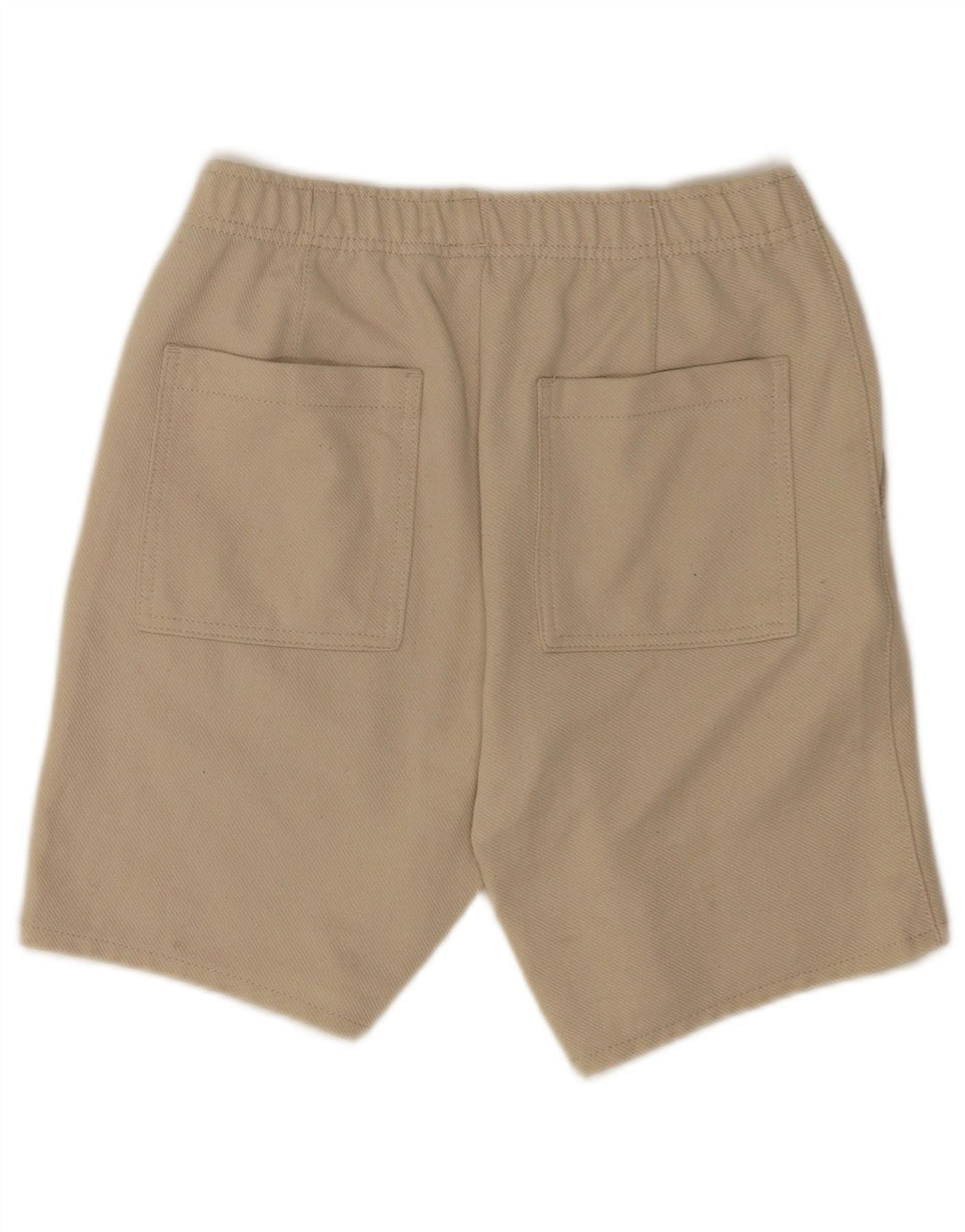 Zara Hombre Pantalones Cortos Casuales Pequeño W27 Poliéster Beige