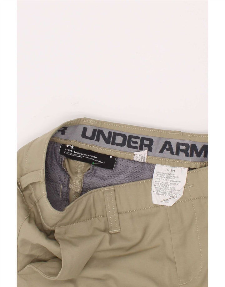 Under Armour Pantalones cortos chinos para niños 7-8 años W24 Caqui Poliéster
