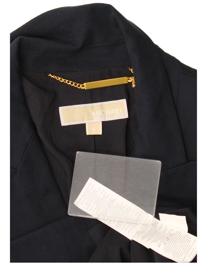 MICHAEL KORS Chaqueta blazer de doble botonadura para mujer US 8 Azul marino mediano