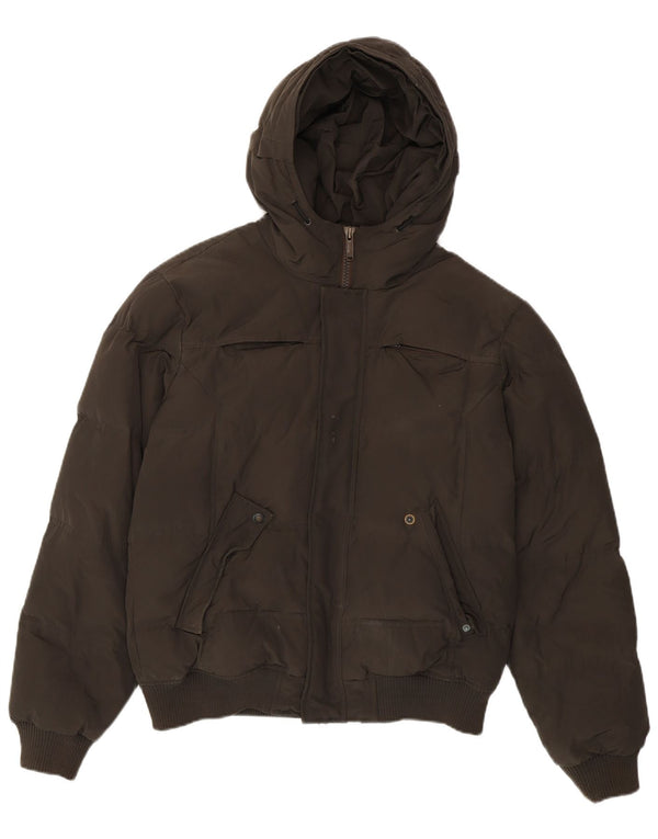 Bomboogie Chaqueta acolchada con capucha para hombre UK 42 XL Poliéster gris