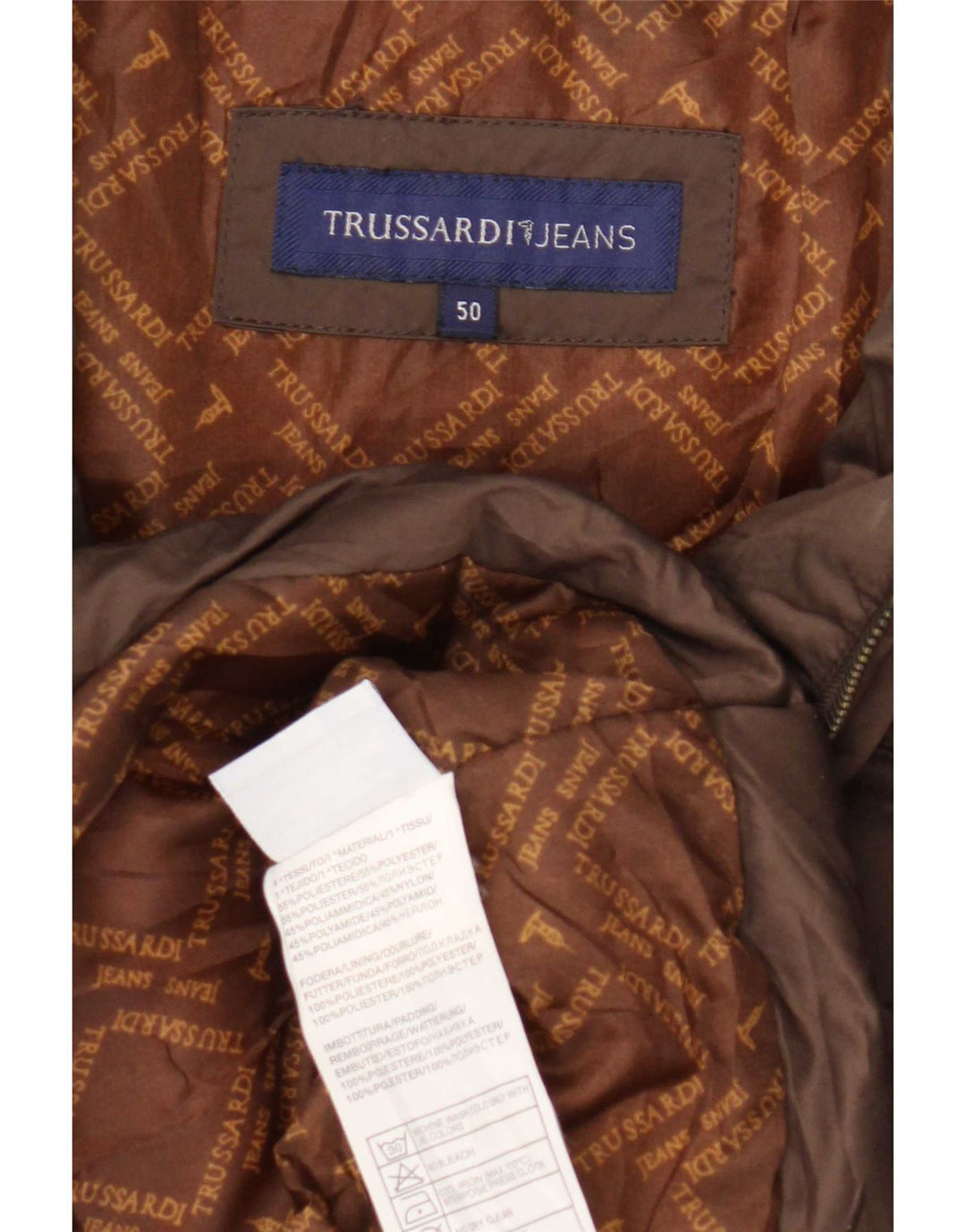 Chaqueta acolchada Mujer Trussardi Jeans IT 50 XL Marrón Poliéster