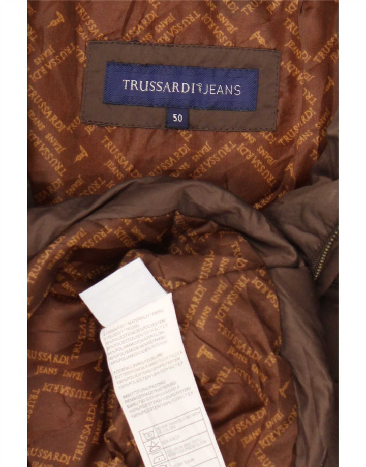 Chaqueta acolchada Mujer Trussardi Jeans IT 50 XL Marrón Poliéster