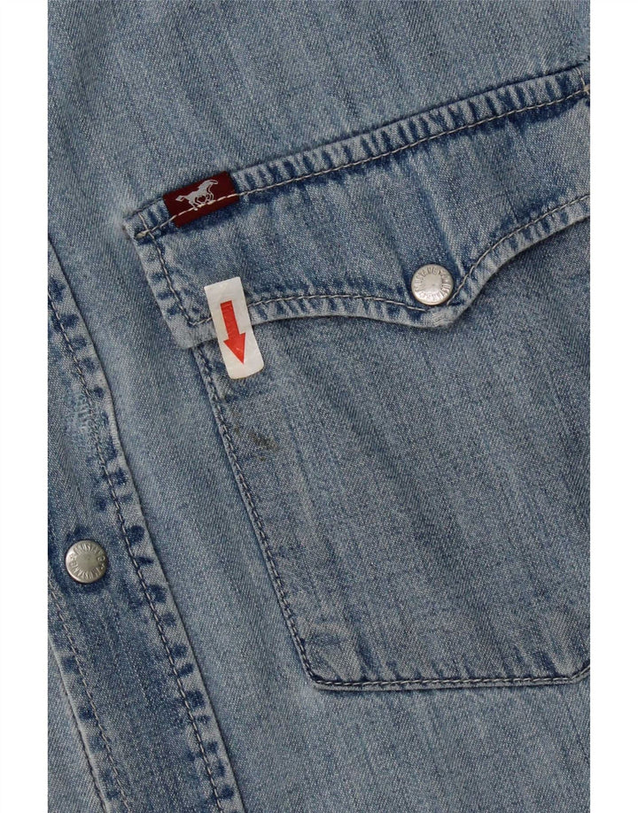 Mustang Vestido Vaquero Sin Mangas para Mujer UK 44 Azul Medio