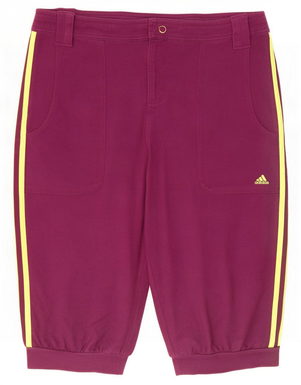 Adidas Bermudas para mujer UK 16 Large W32 Algodón morado