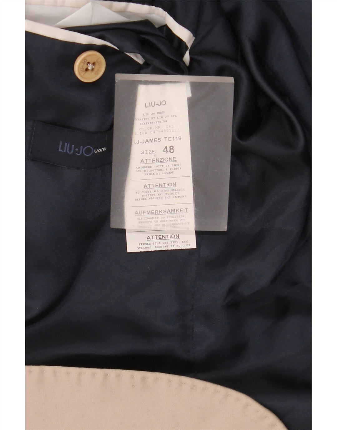 Liu Jo Chaqueta tipo blazer de 2 botones para hombre IT 48 Algodón beige medio