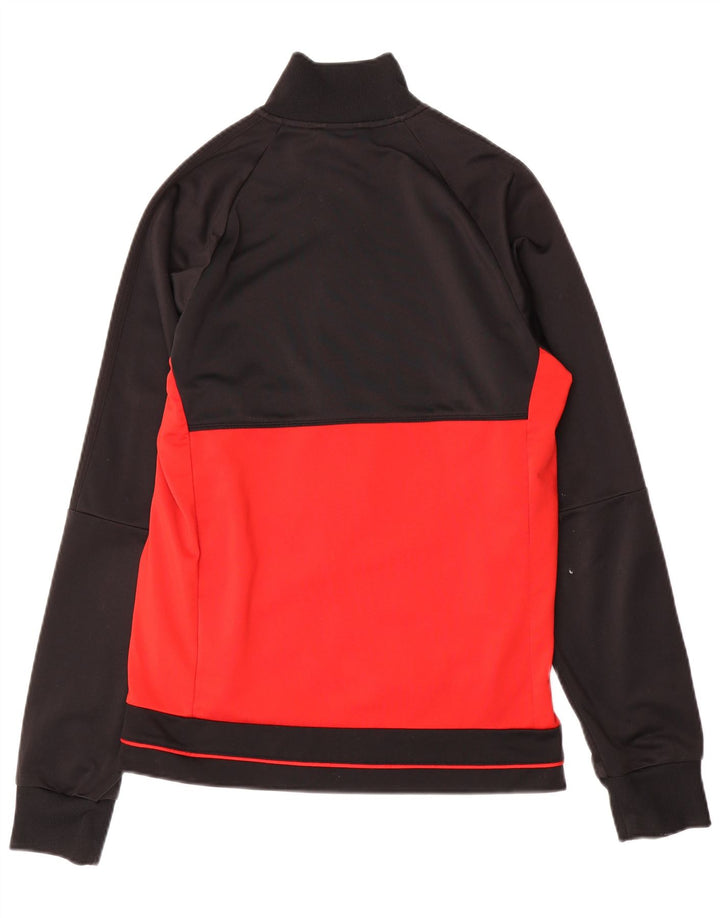 Adidas Hombre Chándal Top Chaqueta Pequeña Negro Colorblock Poliéster