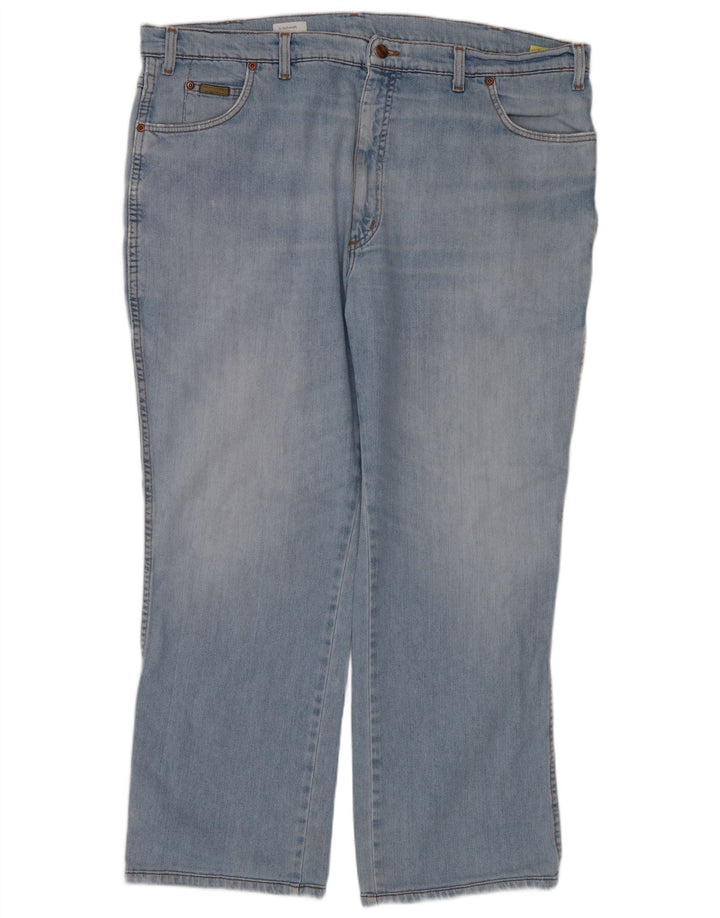WRANGLER Vaqueros rectos elásticos Texas para hombre W44 L28 Algodón azul