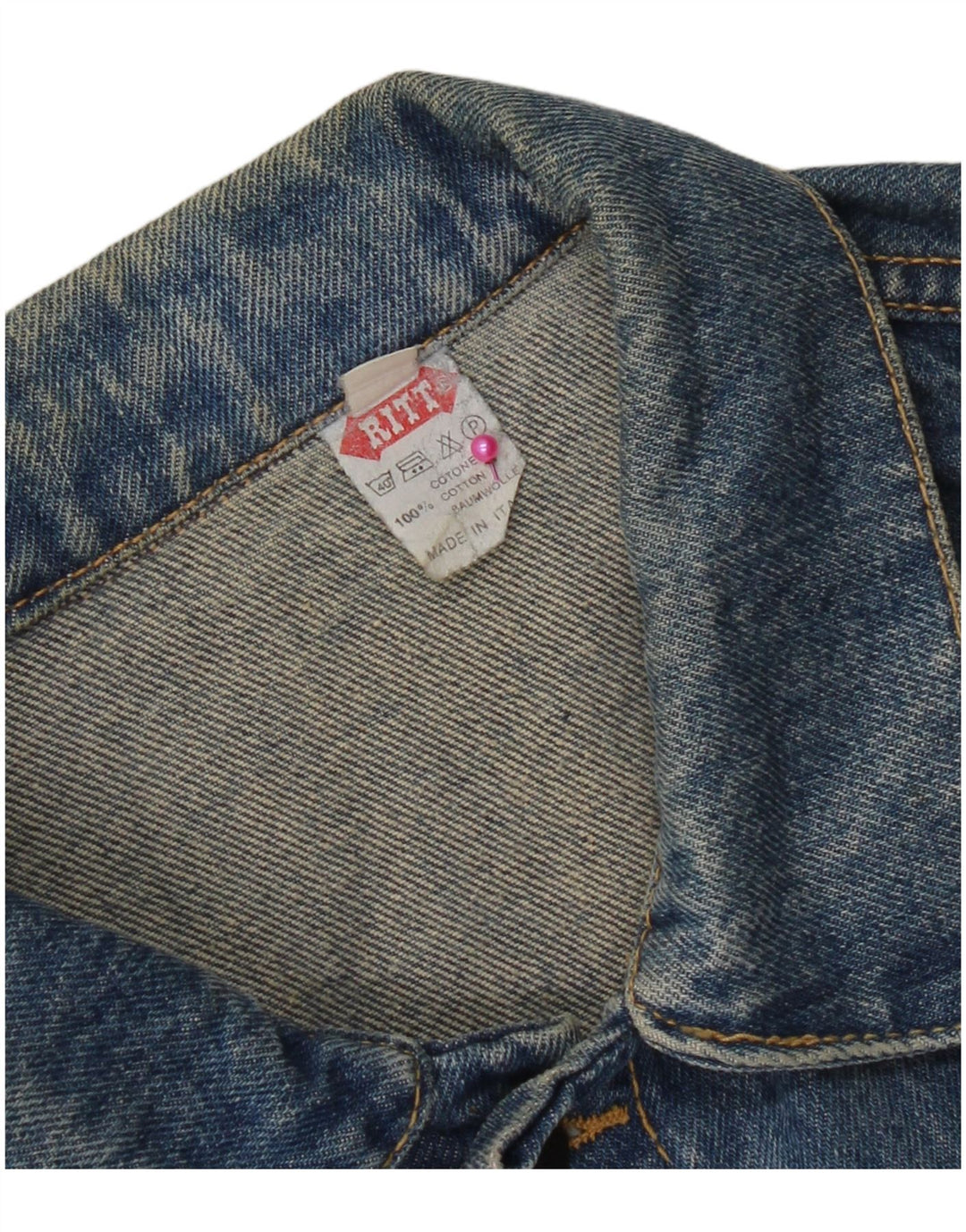 Chaqueta vaquera para hombre Ritt UK 40 Algodón azul grande