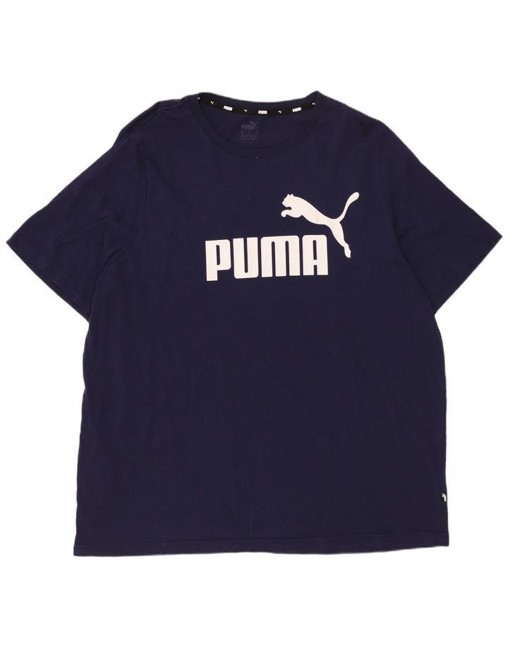 PUMA Camiseta gráfica para hombre Top 2XL Azul marino