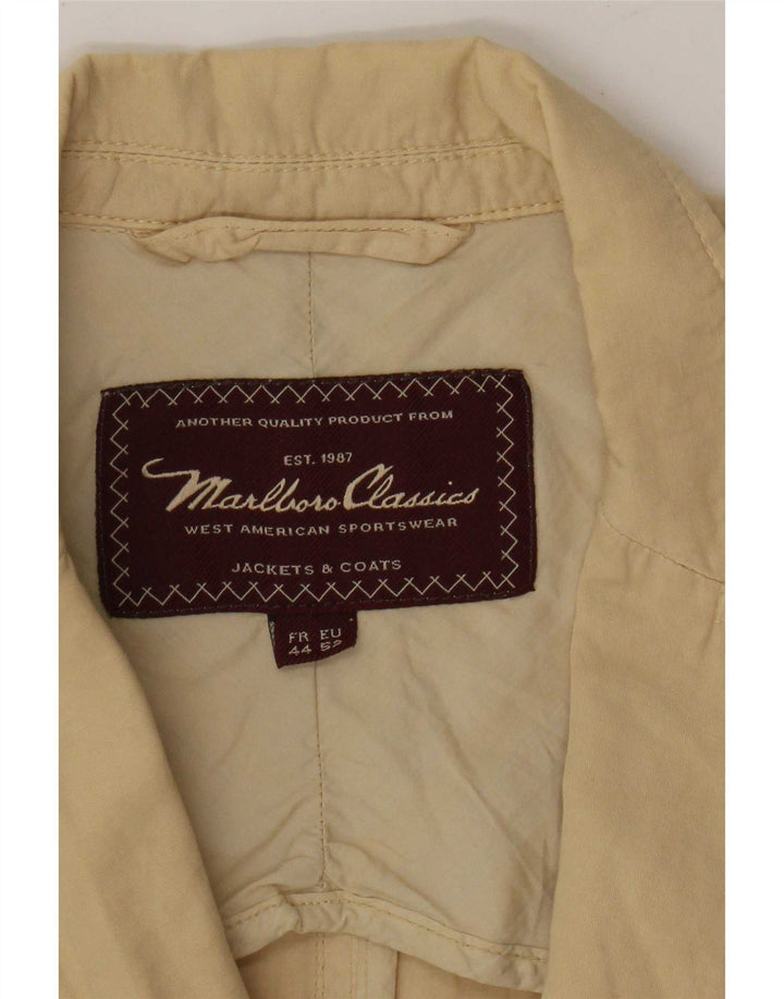 Marlboro Classics Chaqueta tipo blazer de 3 botones para hombre EU 52 XL Algodón beige