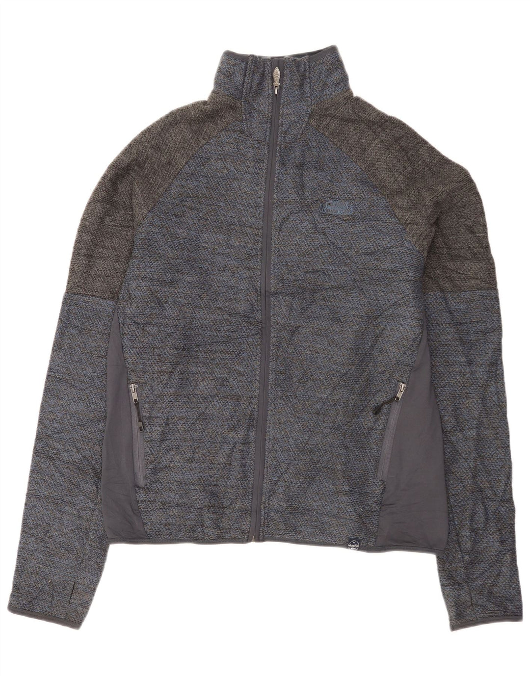 Weird Fish Hombre Chándal Top Chaqueta Grande Azul Colorblock Poliéster