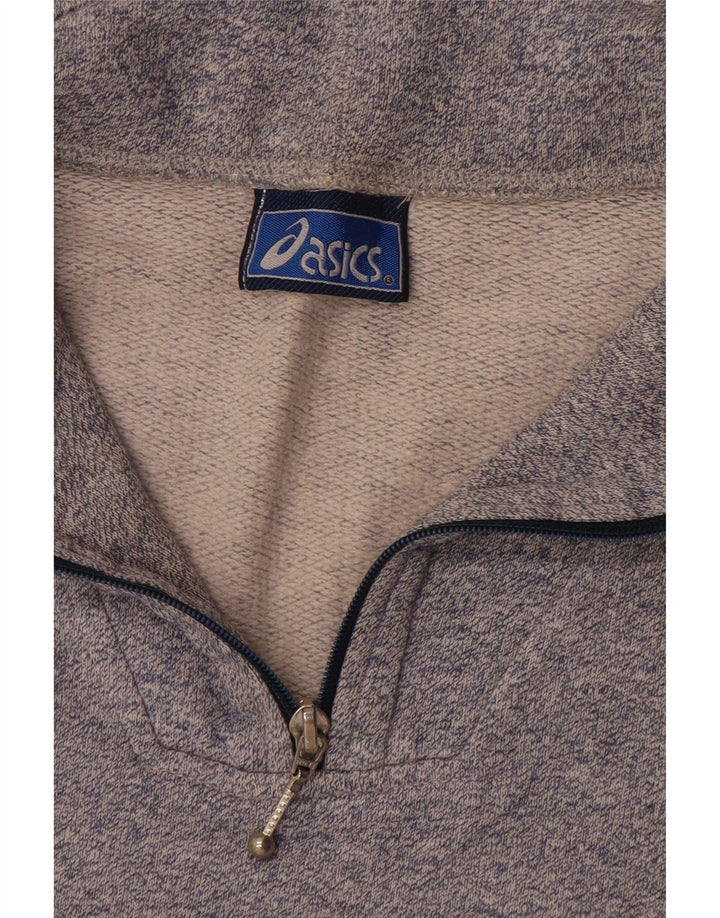 Asics - Sudadera gráfica para mujer (talla 40), color gris grande