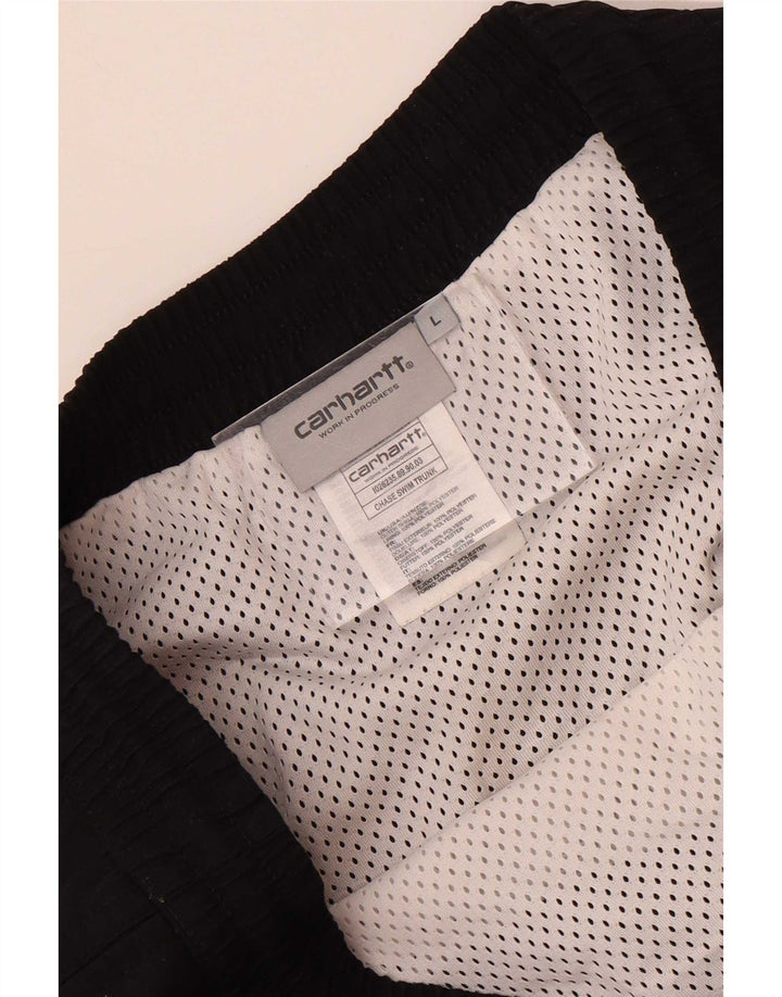 Carhartt Hombre Bañador Shorts Grande Poliéster Negro