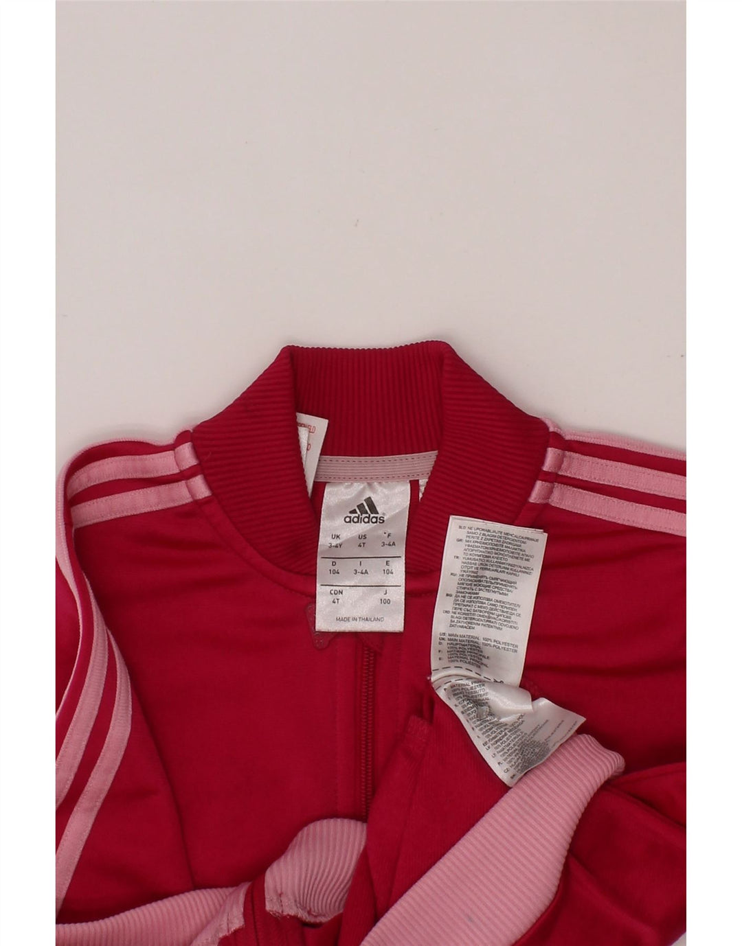 ADIDAS Chaqueta Chándal Niña 3-4 Años Rosa Poliéster