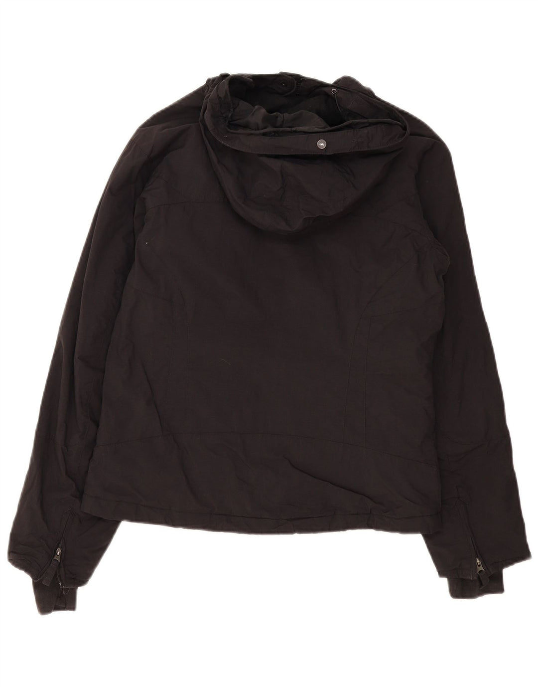 Columbia Chaqueta Cortavientos con Capucha Extragrande para Mujer UK 40 Small Negro