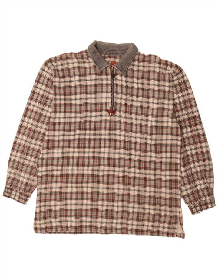 Take Five Polo De Manga Larga Hombre XL Algodón A Cuadros Multicolor