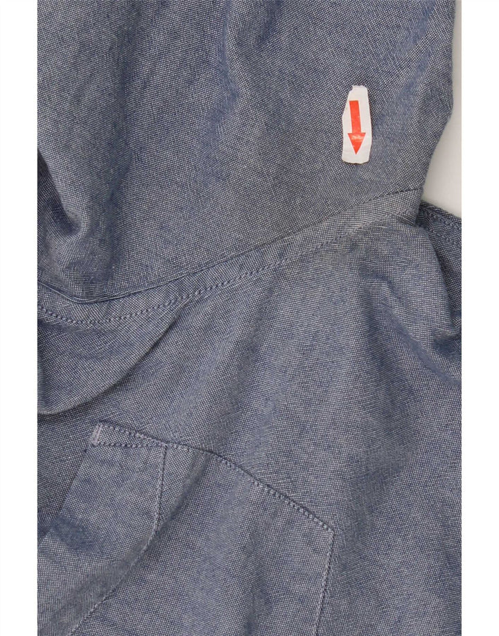 Levi's Camisa de corte estándar para hombre, tamaño grande, algodón azul marino