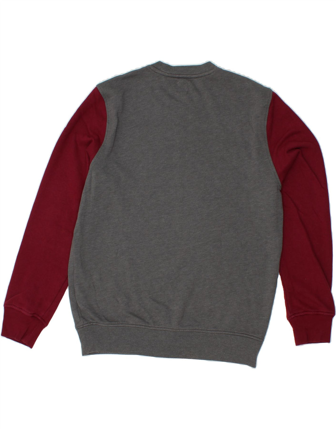 GAP Mens Graphic Sweatshirt Jumper Medium Grey Colourblock Cotton Vintage Gap and Second-Hand Gap from Messina Hembry 