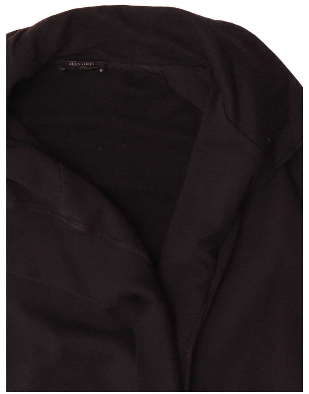 ALL SAINTS Suéter tipo cárdigan largo extragrande para mujer UK 40 Mediano Negro