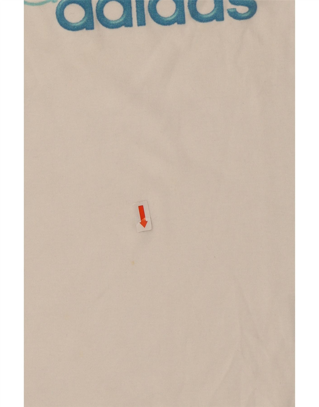 ADIDAS Camiseta corta gráfica para mujer Top UK 10 Small White Cotton