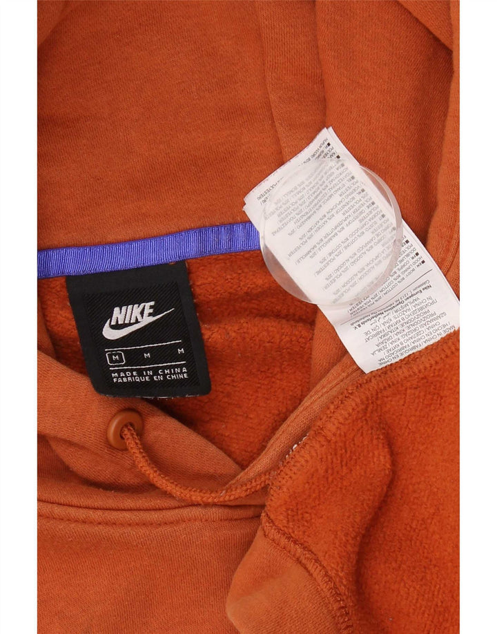 Nike - Jersey con capucha extragrande para mujer, talla 40, algodón naranja mediano